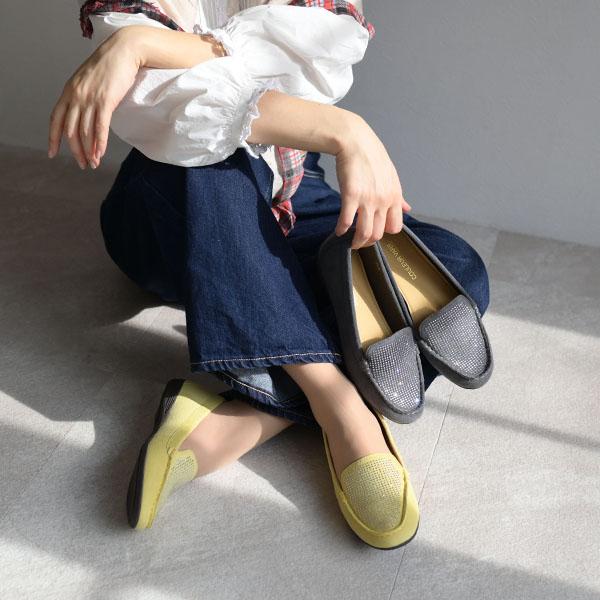 モカシン ストーン ラインストーン 3e 3E クロールバリエ 幅広 甲高 外反母趾 洗える レディース 靴 シューズ 女性 シンプル 柔らかい カジュアル No.651230 | COULEUR VARIE | 03