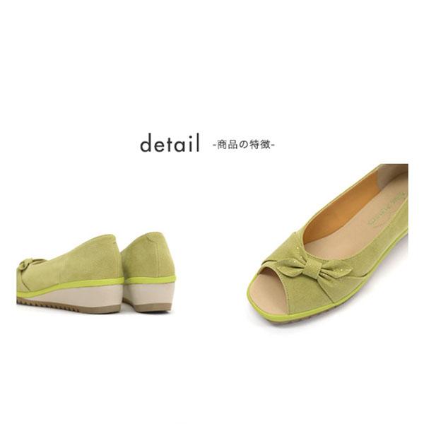 オープントゥ パンプス サンダル リボン 幅広 甲高 外反母趾 内反小趾 レディース 3E 軽い 痛くなりにくい 履きやすい 歩きやすい クロールバリエ No.6774230 | COULEUR VARIE | 11