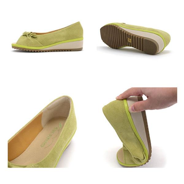 オープントゥ パンプス サンダル リボン 幅広 甲高 外反母趾 内反小趾 レディース 3E 軽い 痛くなりにくい 履きやすい 歩きやすい クロールバリエ No.6774230 | COULEUR VARIE | 12