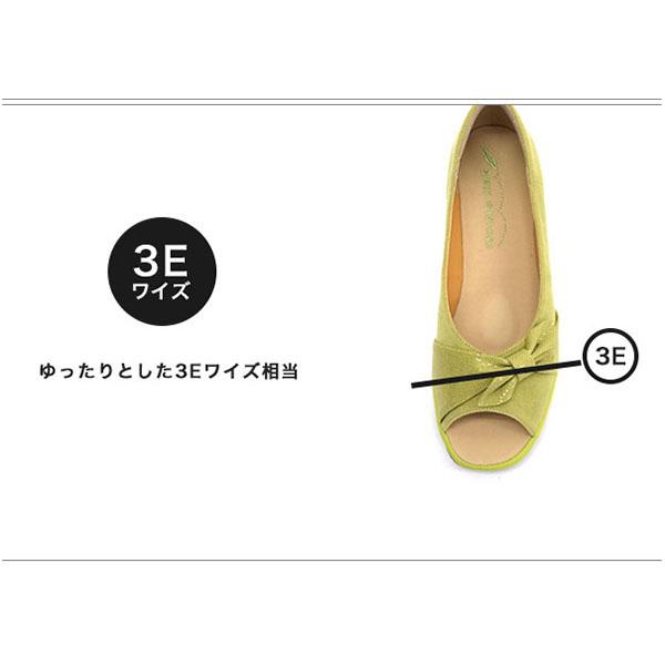 オープントゥ パンプス サンダル リボン 幅広 甲高 外反母趾 内反小趾 レディース 3E 軽い 痛くなりにくい 履きやすい 歩きやすい クロールバリエ No.6774230 | COULEUR VARIE | 07