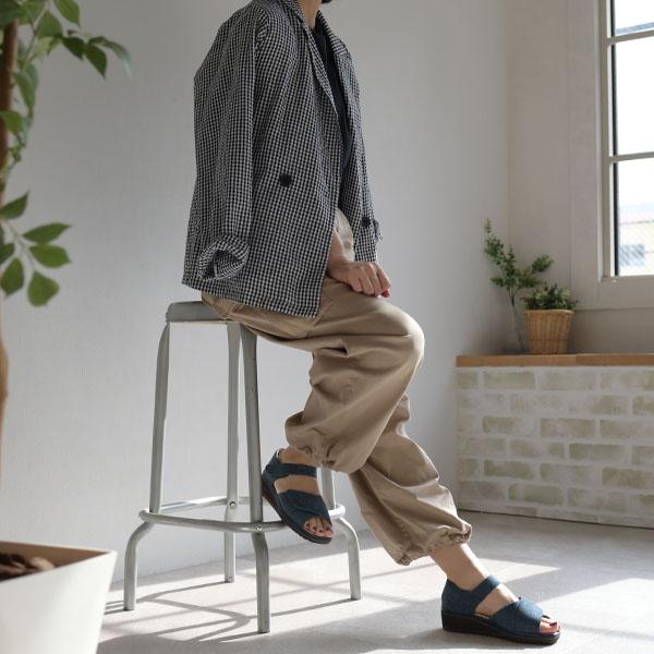 サンダル レディース 軽量 クロスベルト 3E 歩きやすい 幅広 甲高 外反母趾 内反小趾 幅調節 ローヒール 痛くない 疲れない 洗える クロールバリエ No.674231 | COULEUR VARIE | 01