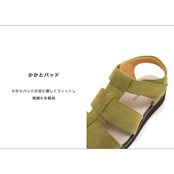 サンダル レディース 軽量 グルカサンダル バックベルト ストラップ 3E 幅広 甲高 外反母趾 内反小趾 幅調節 痛くない 旅行 疲れない クロールバリエ No.674232 | COULEUR VARIE | 11