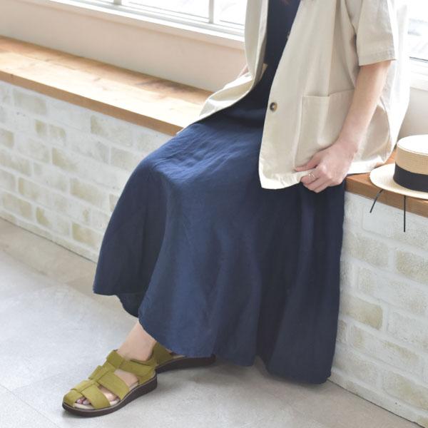 サンダル レディース 軽量 グルカサンダル バックベルト ストラップ 3E 幅広 甲高 外反母趾 内反小趾 幅調節 痛くない 旅行 疲れない クロールバリエ No.674232 | COULEUR VARIE | 02