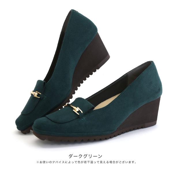 洗える パンプス 走れる 痛くない 3E幅 幅広 甲高 外反母趾 内反小趾 超軽量 クッション 歩きやすい 疲れにくい 楽 ウェッジヒール クロールバリエ No.674281 | COULEUR VARIE | 14