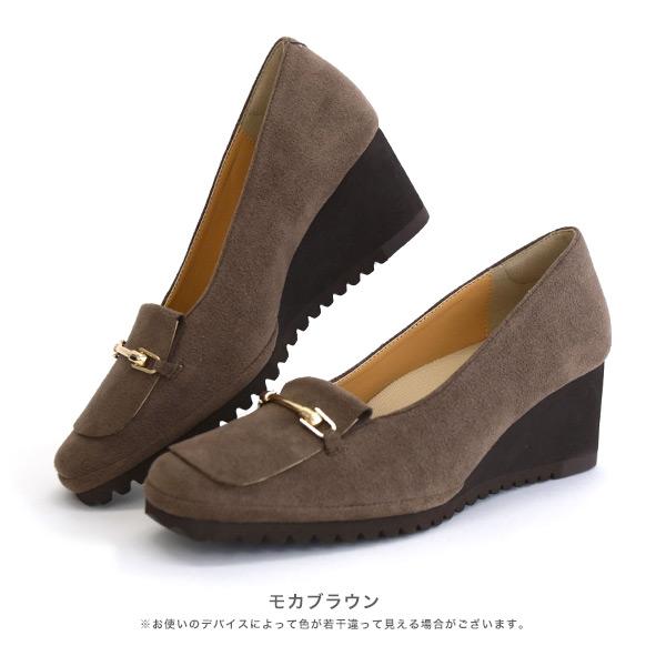 洗える パンプス 走れる 痛くない 3E幅 幅広 甲高 外反母趾 内反小趾 超軽量 クッション 歩きやすい 疲れにくい 楽 ウェッジヒール クロールバリエ No.674281 | COULEUR VARIE | 16