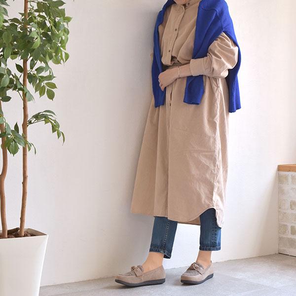 ボアリボンローファー レディース リボン 2E幅 無地 軽い シンプル 上品 ファー スクエアトゥ 歩きやすい 履きやすい 黒 ホワイト クロールバリエ No.674283 | COULEUR VARIE | 05
