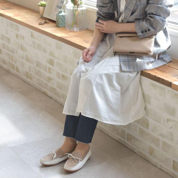 デッキシューズ モカシン レディース 幅広 甲高 外反母趾 軽い 歩きやすい ローヒール パンチング バイカラー 柔らかい クロールバリエ 散歩 買い物 No.678230 | COULEUR VARIE | 04