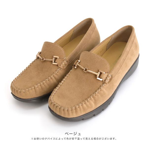モカシン ローファー 幅広 甲高 外反母趾 軽量 3E幅 レディース ビット 痛くない 柔らかい クッション 楽 買い物 散歩 通勤 抗菌防臭 クロールバリエ No.678281 | COULEUR VARIE | 16