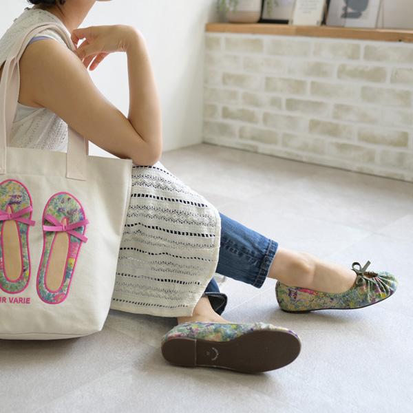 バレエシューズ パンプス 痛くない ぺたんこ 幅広 甲高 外反母趾 内反小趾 3E 小さいサイズ 大きいサイズ 21.5cm 25cm 旅行 疲れにくい クロールバリエ No.694 | COULEUR VARIE | 01