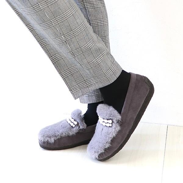 モカシン ファー パールビジュー レディース 女性用 軽い ブランド クロールバリエ COULEUR VARIE No.878253 セール ※交換返品不可 |  | 10