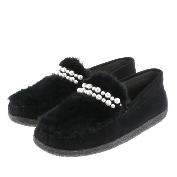 モカシン ファー パールビジュー レディース 女性用 軽い ブランド クロールバリエ COULEUR VARIE No.878253 セール ※交換返品不可 |  | 02