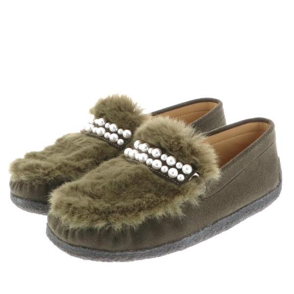 モカシン ファー パールビジュー レディース 女性用 軽い ブランド クロールバリエ COULEUR VARIE No.878253 セール ※交換返品不可 |  | 04