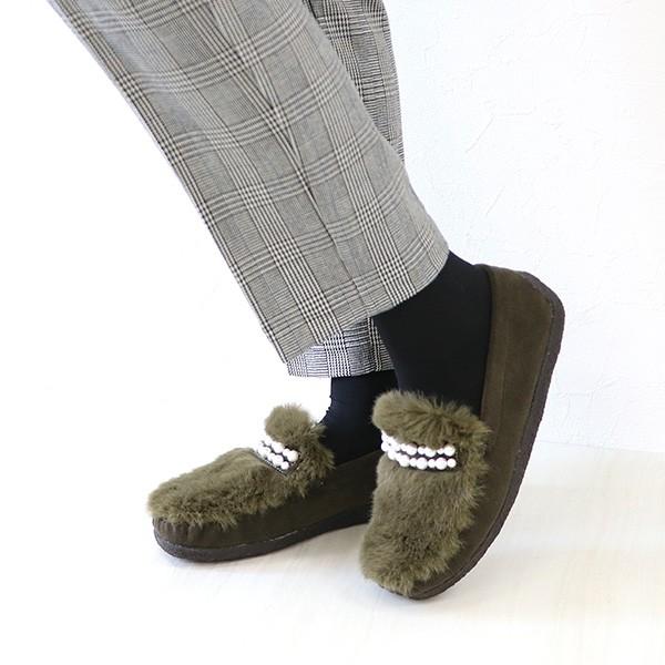 モカシン ファー パールビジュー レディース 女性用 軽い ブランド クロールバリエ COULEUR VARIE No.878253 セール ※交換返品不可 |  | 09