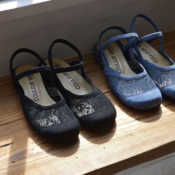 サンダル レディース ストラップ 靴 外反母趾 内反小趾 幅広 甲高 巻き爪 3e 3E ゆったり オブリークトゥ つま先 楽 疲れない クロールバリエ レース No.929203B | COULEUR VARIE | 05