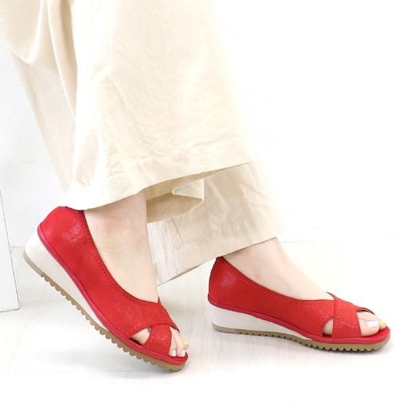 パンプス クロスオープントゥ 軽量 レディース 女性用 軽い ブランド クロールバリエ COULEUR VARIE NO.974206※返品・交換不可 |  | 08