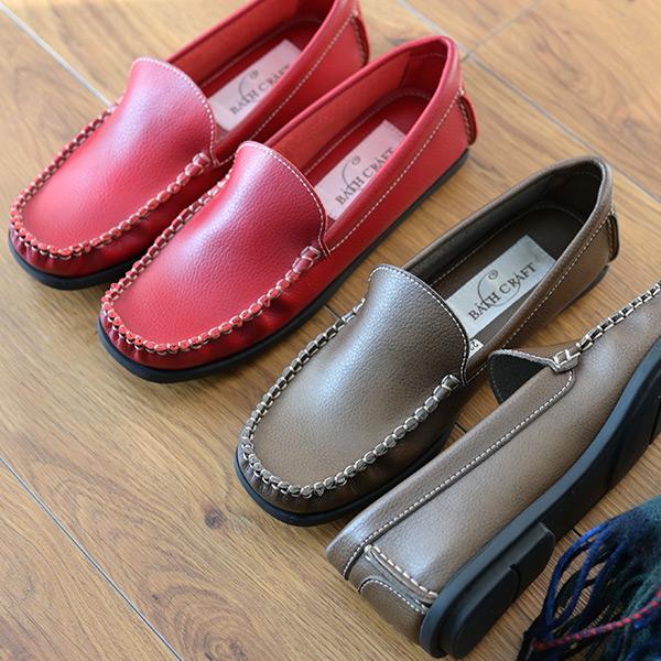 モカシン ローファー レディース 外反母趾 幅広 甲高 21.5cm 25cm 歩きやすい 履きやすい 軽い 旅行 靴 バスクラフト No.978803 セール SALE ※交換返品不可 | COULEUR VARIE | 06