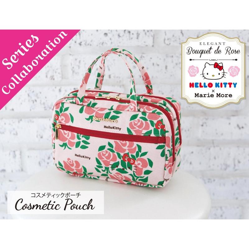 sanrio（サンリオ） ハローキティ 日本製コスメポーチ 花柄 バラ