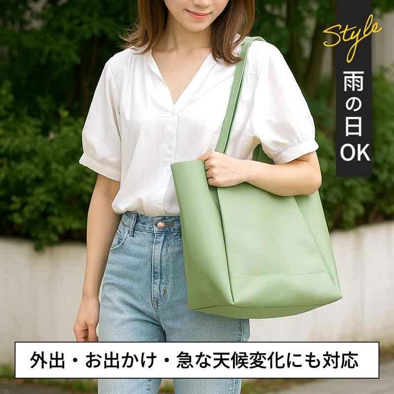 トートバッグ 本革 レザー 日本製 A4 軽量 水に強い アクアレザー 大