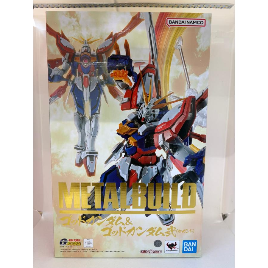 中古】【メーカー輸送箱未開封】METAL BUILD ゴッドガンダム＆ゴッド
