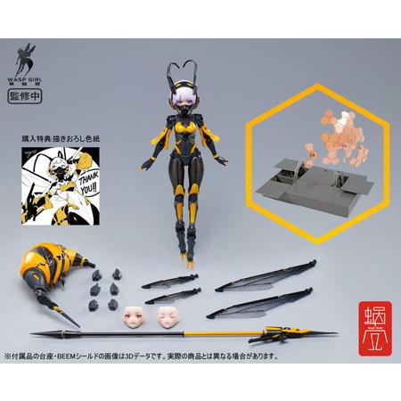 蝸之殼スタジオ BEE-03W WASP GIRL ブンちゃん 1/12 完成品アクション