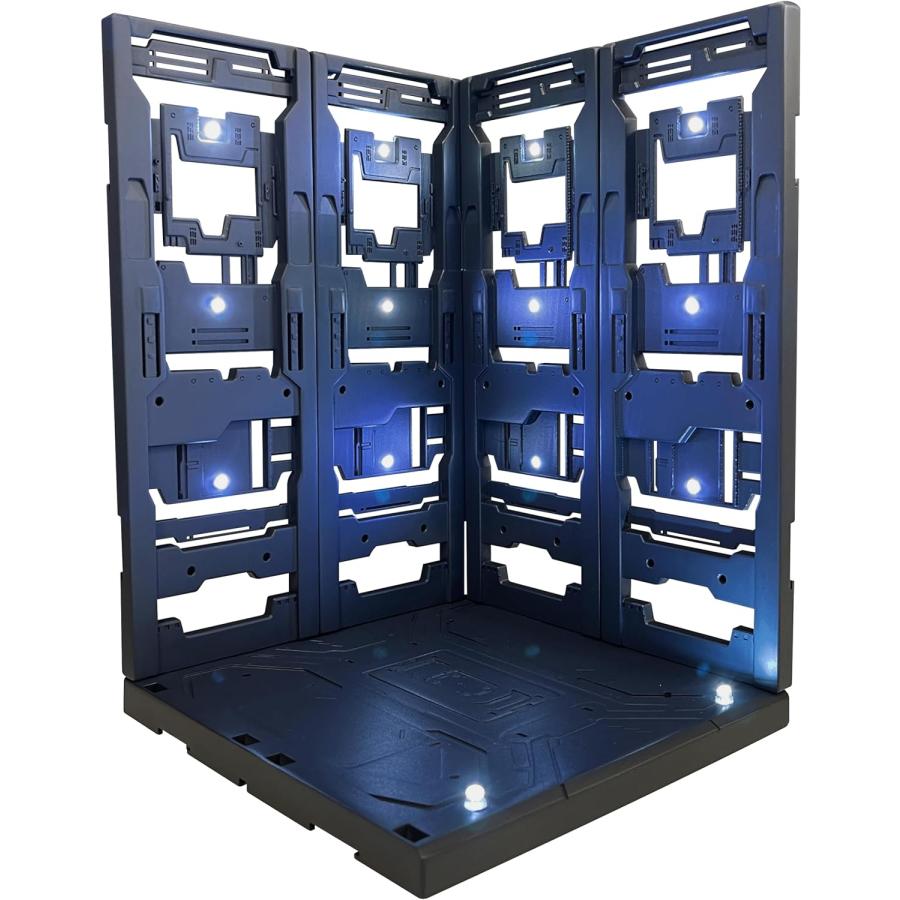 LEDハンガーベース（塗装済み） 組み立て式LED付き格納庫 : バトン