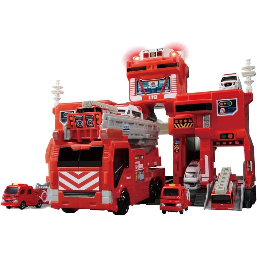 トミカ 変形出動 ! ビッグファイヤー & コマンドステーション : バトン