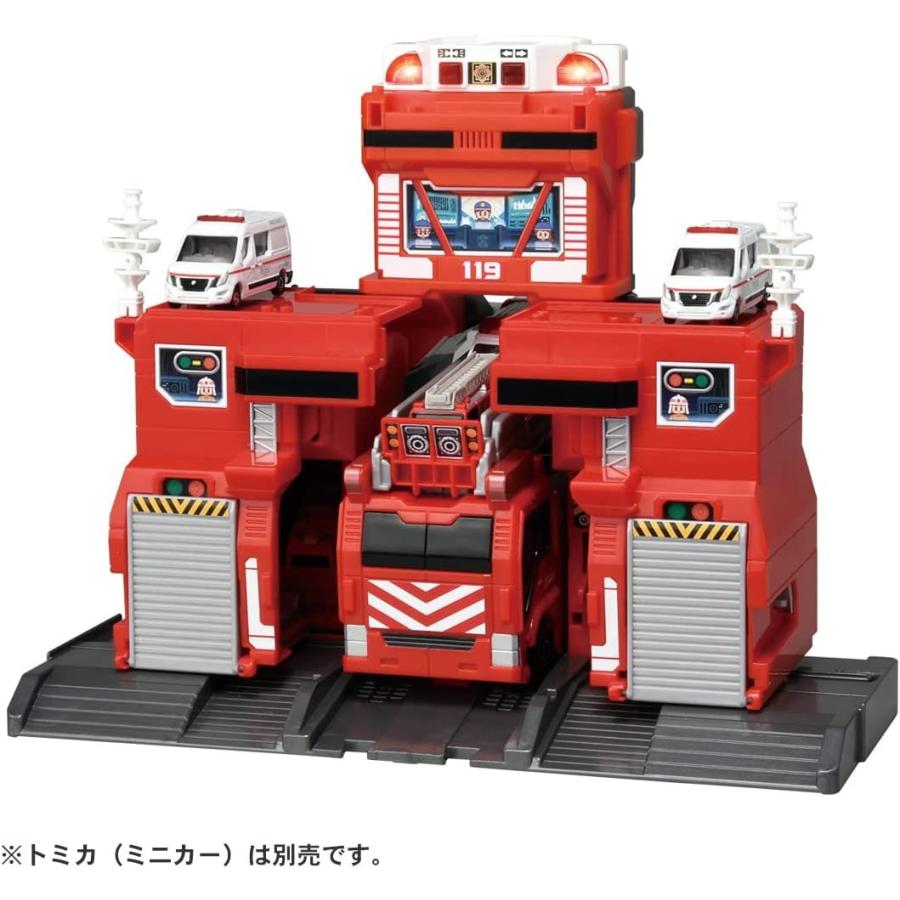 トミカ 変形出動 ! ビッグファイヤー & コマンドステーション : バトン
