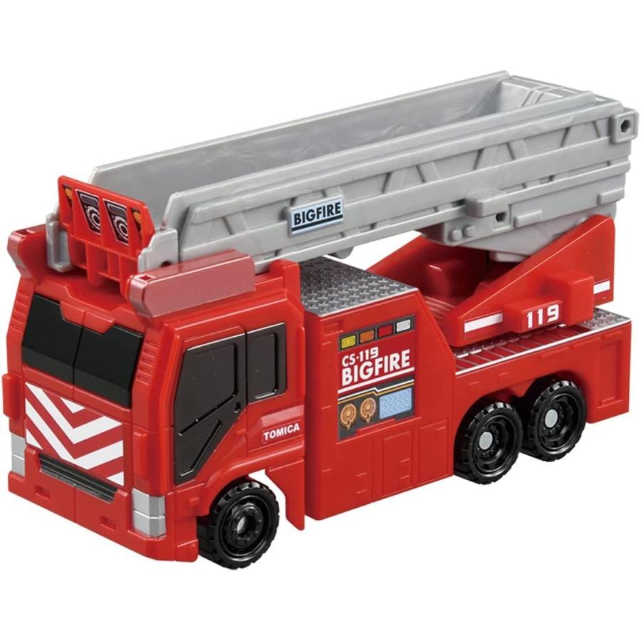 トミカ 変形出動 ! ビッグファイヤー & コマンドステーション : バトン