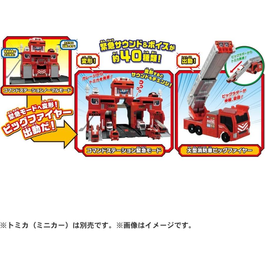 トミカ 変形出動 ! ビッグファイヤー & コマンドステーション : バトン
