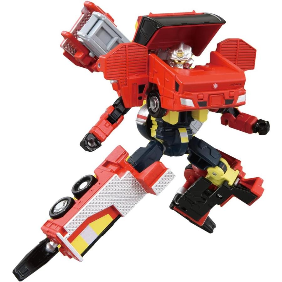 箱傷み】トミカ ジョブレイバー ギガントファイヤブレイバー 消防署