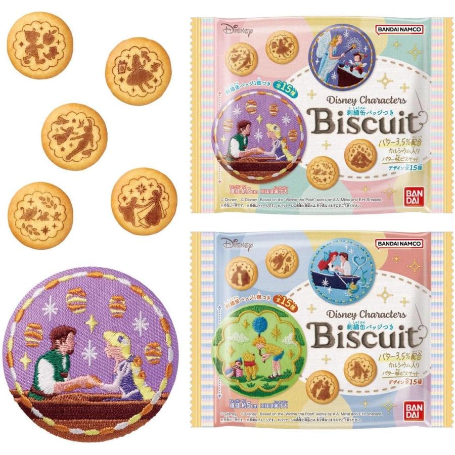 Disney 缶バッジ　ANNIVERSARY 13個 再販】【BOX】Disney Characters 刺しゅう缶バッジビスケット 12個入り
