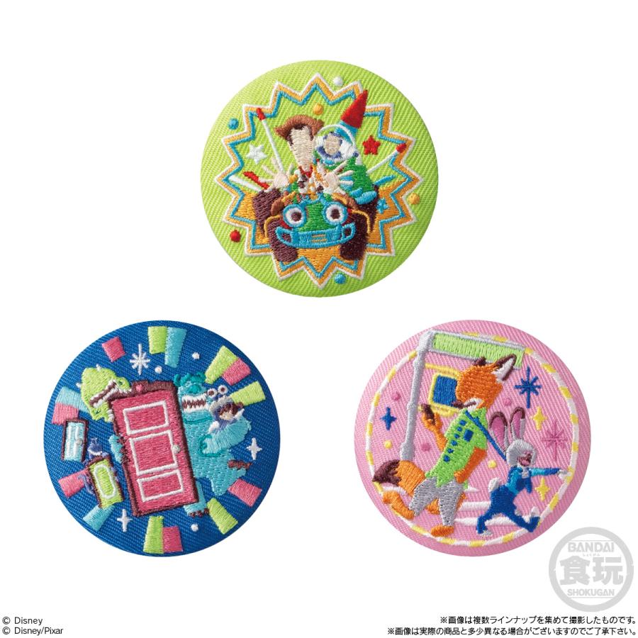 BOX】【再販】Disney Characters 刺しゅう缶バッジビスケット2 12個