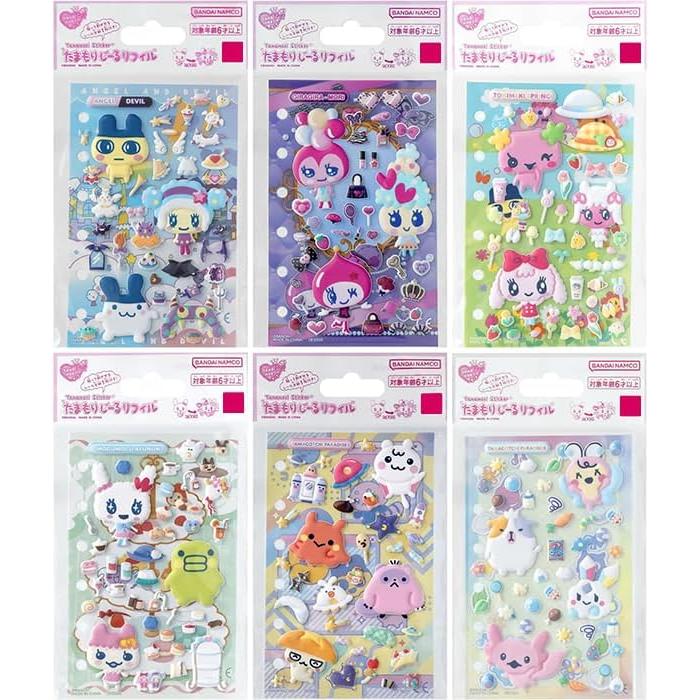 6種セット商品】 第二弾 たまごっち たまもりしーるリフィル 6種