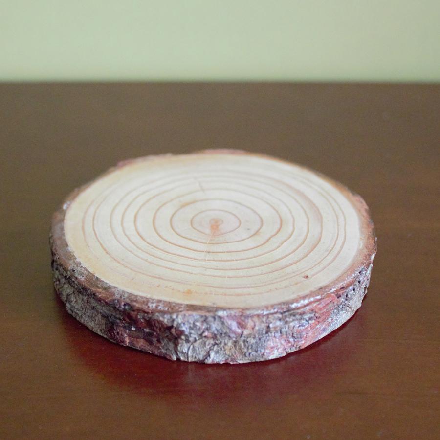 とかち天然木 皮つきコースター | 