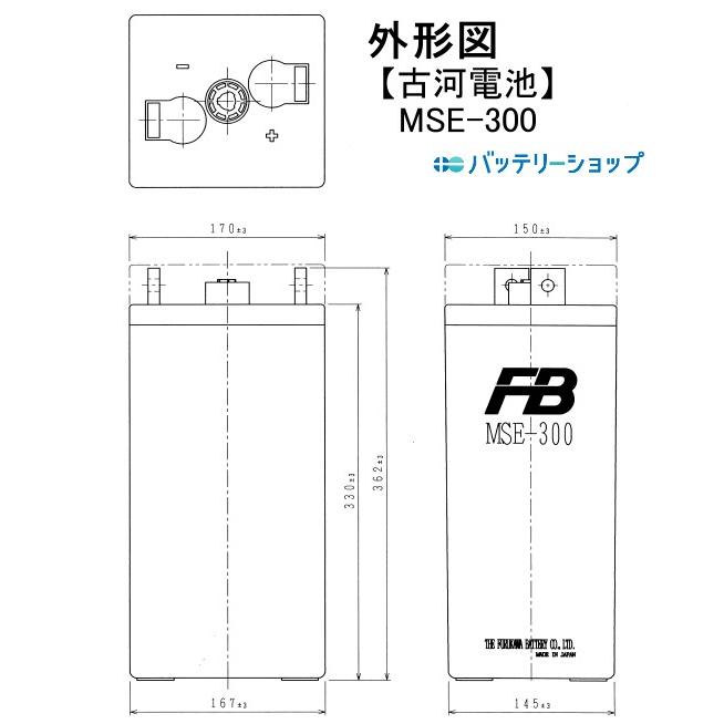 古河電池 MSE-300【古河電池】《送料無料》メーカー直送対応品 制御弁 