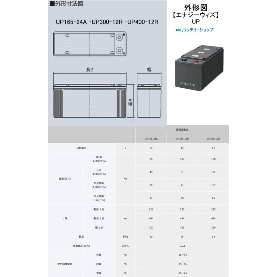 UP300-12R【エナジーウィズ】(昭和電工・日立化成・新神戸 UP300-12R【エナジーウィズ】(昭和電工・日立化成・新神戸