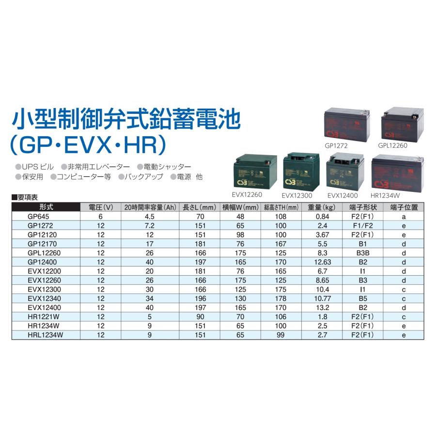 G&Yu GP645 F2端子 小型制御弁式鉛蓄電池 6V 4.5Ah 密閉型 VRLA UPS・無停電電源装置用 | G＆Yuバッテリー | 02