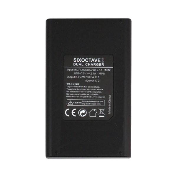 FUJIFILM NP-W126S NP-W126 フジフィルム 互換デュアルUSB充電器