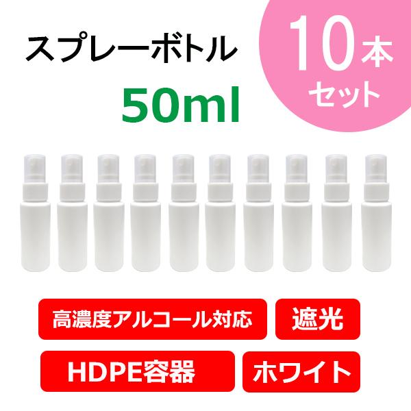 セットアップ アルコール対応 スプレーボトル 50ml 10本セット 即納 空ボトル スプレー容器 ミストスプレー 詰替え 携帯 旅行 外出用 次亜塩素酸水 アルコール除菌 新作アイテム毎日更新