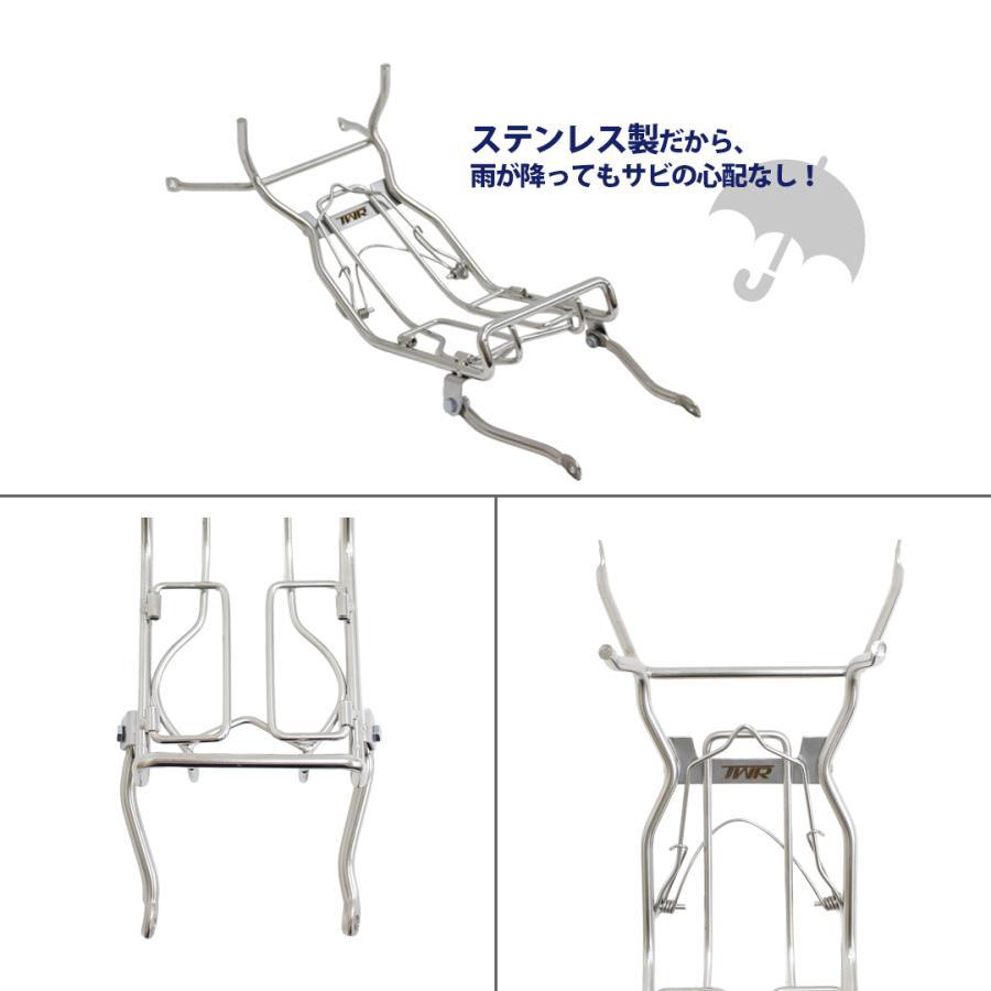 スーパーカブ125のキャリアとキャリアベースのせっととなります スーパーカブ 【SALE】センターキャリア C125用 ステンレス製 ベトナム