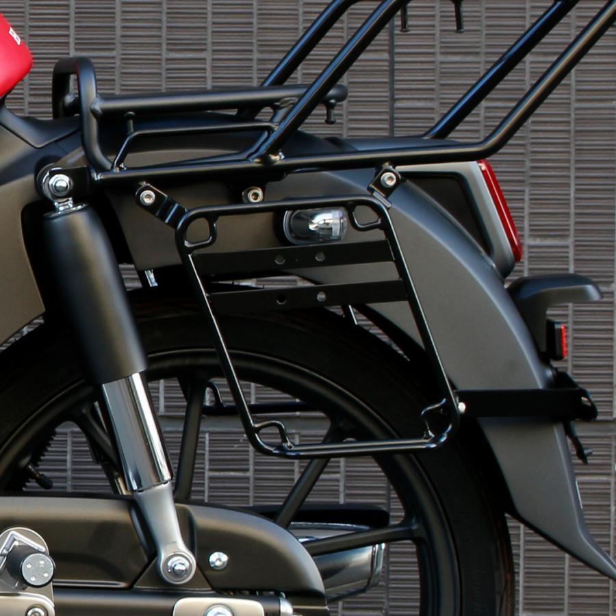 TWR製 サイドバッグステー サイドステー スーパーカブ C125 サイドバックサポート C125カスタム ブラック TWR製リアキャリアと併用可能