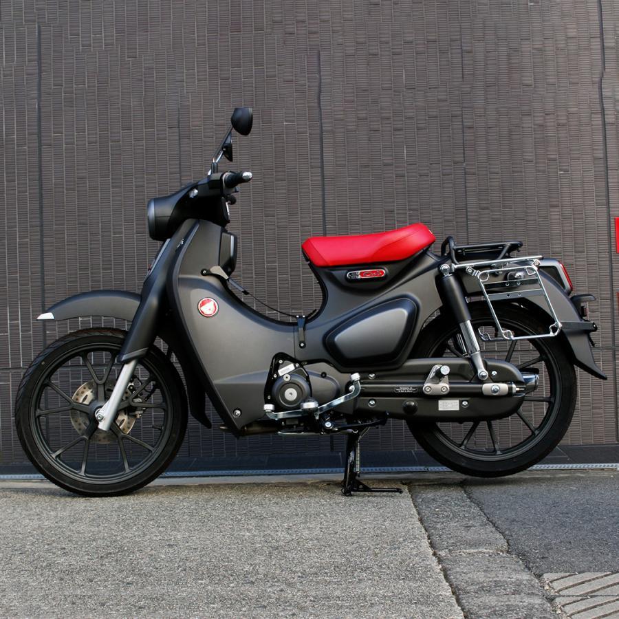 TWR製 サイドバッグステー サイドステー スーパーカブ C125 サイドバックサポート C125カスタム シルバー TWR製リアキャリアと併用可能