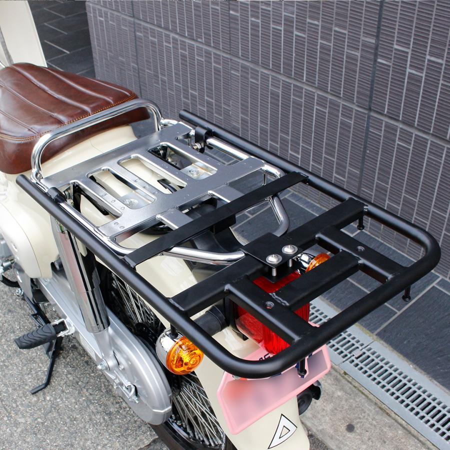 TWR製 HONDA スーパーカブ クロスカブ リアキャリア オーバーリアキャリア ブラックエディション ブラック カスタムの画像