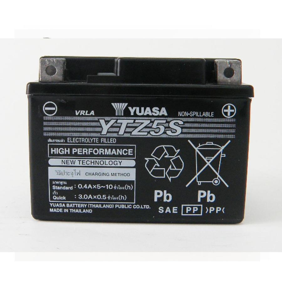 YUASA YTZ5S バッテリー GROM(グロム)/MSX125純正採用 GTZ5S YTX4L-BS GTX4L-BS互換 リード ベンリー｜batteryking｜04