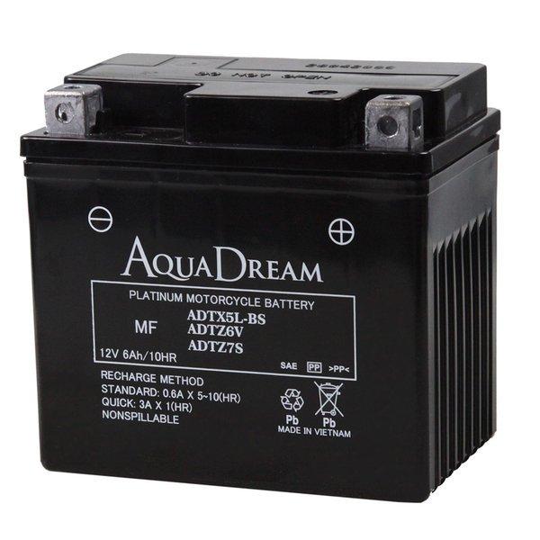 ADTX5L-BS/DTZ6V 7S [ YTX5L-BS/FTX5L-BS/DTX5L-BS/RBTX5L-N/CTX5L-BS/ATX5L-BS/BTX5L-BS/PTX5L-BS/STX5L-BS/YTZ6V/YTZ7S ] アクアドリーム バイク バッテリー｜batterys-cafe｜02