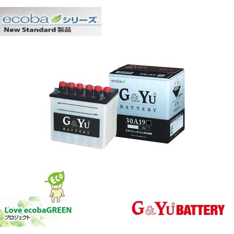 G＆Yuバッテリー ecb- 30A19R G&yu ナカノ 充電制御車対応カー