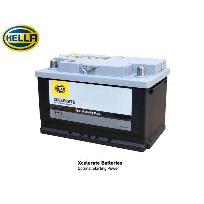 LBN3 74Ah 57413 / LB3 HELLA ヘラー バッテリー ( 適合 27-66 27-70P
