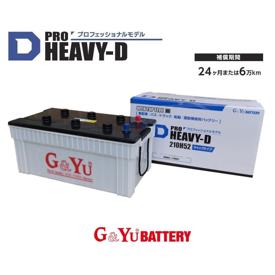 HD 210H52 PRO HEAVY-D G&yu ナカノ バッテリー プロフェッショナル