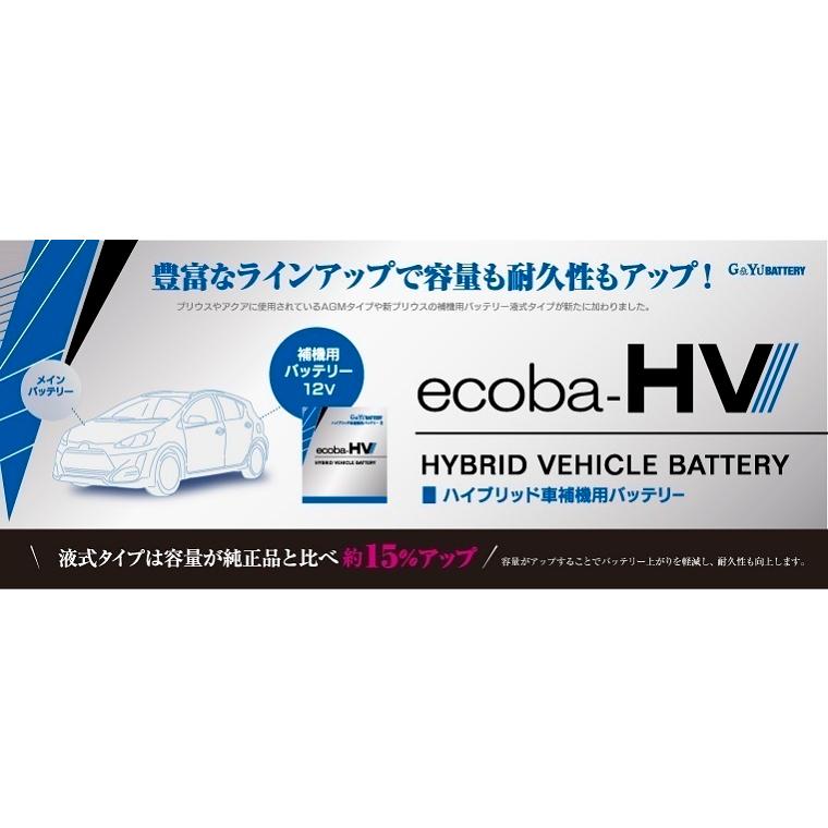 G＆Yuバッテリー HV S46B24R ecoba-HV G&yu ナカノ バッテリー
