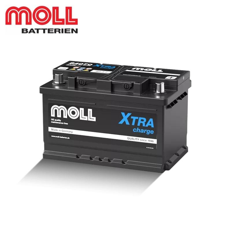 カーバッテリー VW/audi用 MOLL（モル） バッテリー 84072 LBN3 72Ah 720A XTRA Charge Porsche